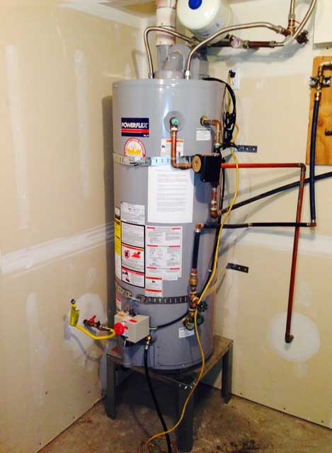 new water heater installed by Rush Plumbing in Seattle